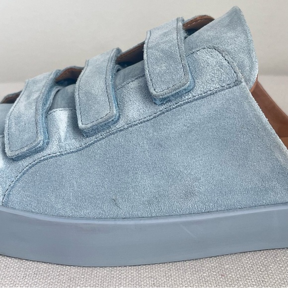 Freda Salvador LIBBY D'ORSAY SNEAKER Blue Suede Size 8 - Picture 6 of 16